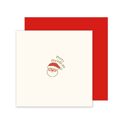 【クリスマス】 メッセージカード ミニサイズ ほっこりXMAS サンタ