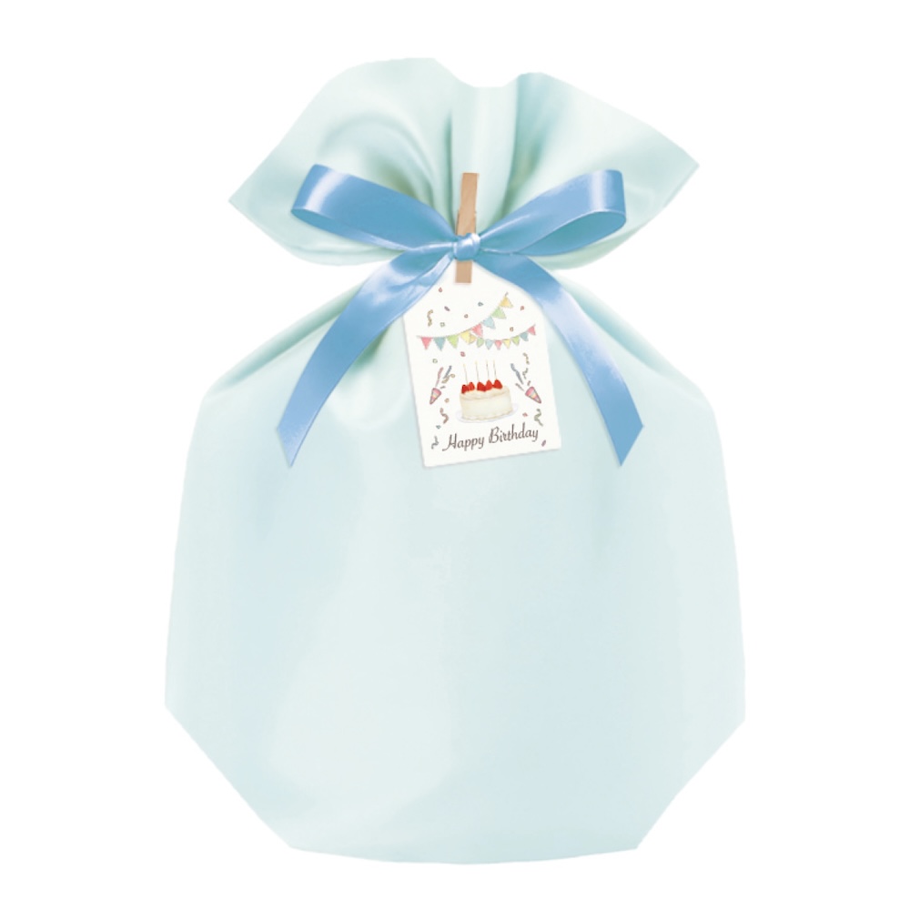 シルキーギフトバッグ ブルー 230