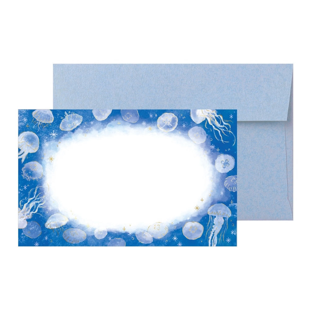 ミニカード ゆらゆらくらげ