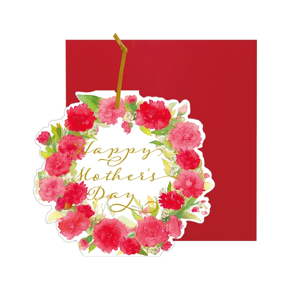 メッセージカード マザーズデー リース