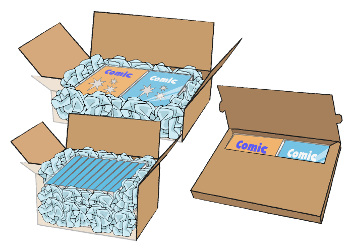 本の梱包 段ボール選びと緩衝材
