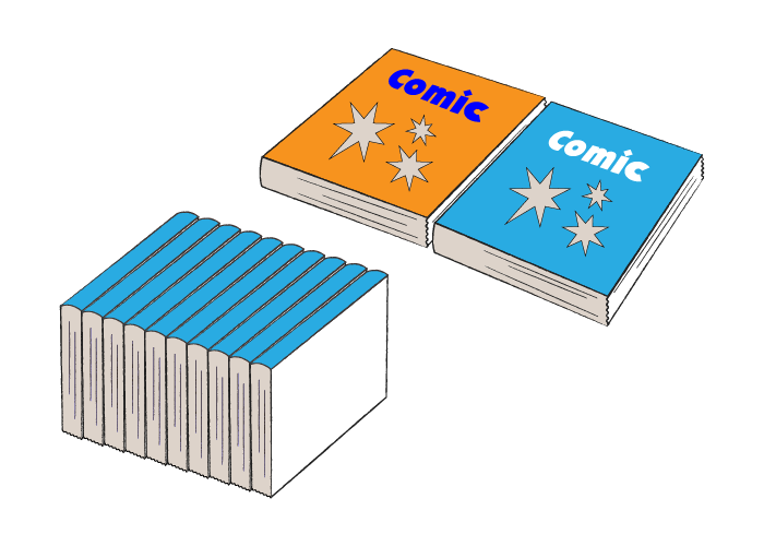 本の梱包 並べ方