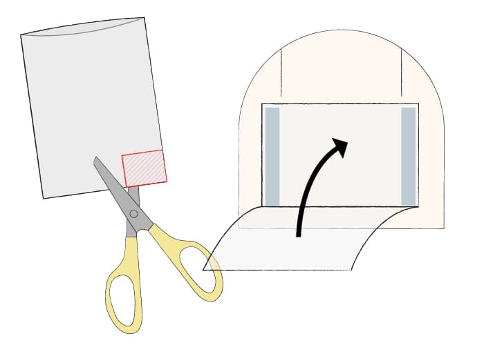 アクセサリーの梱包 ネックレス用ポケット